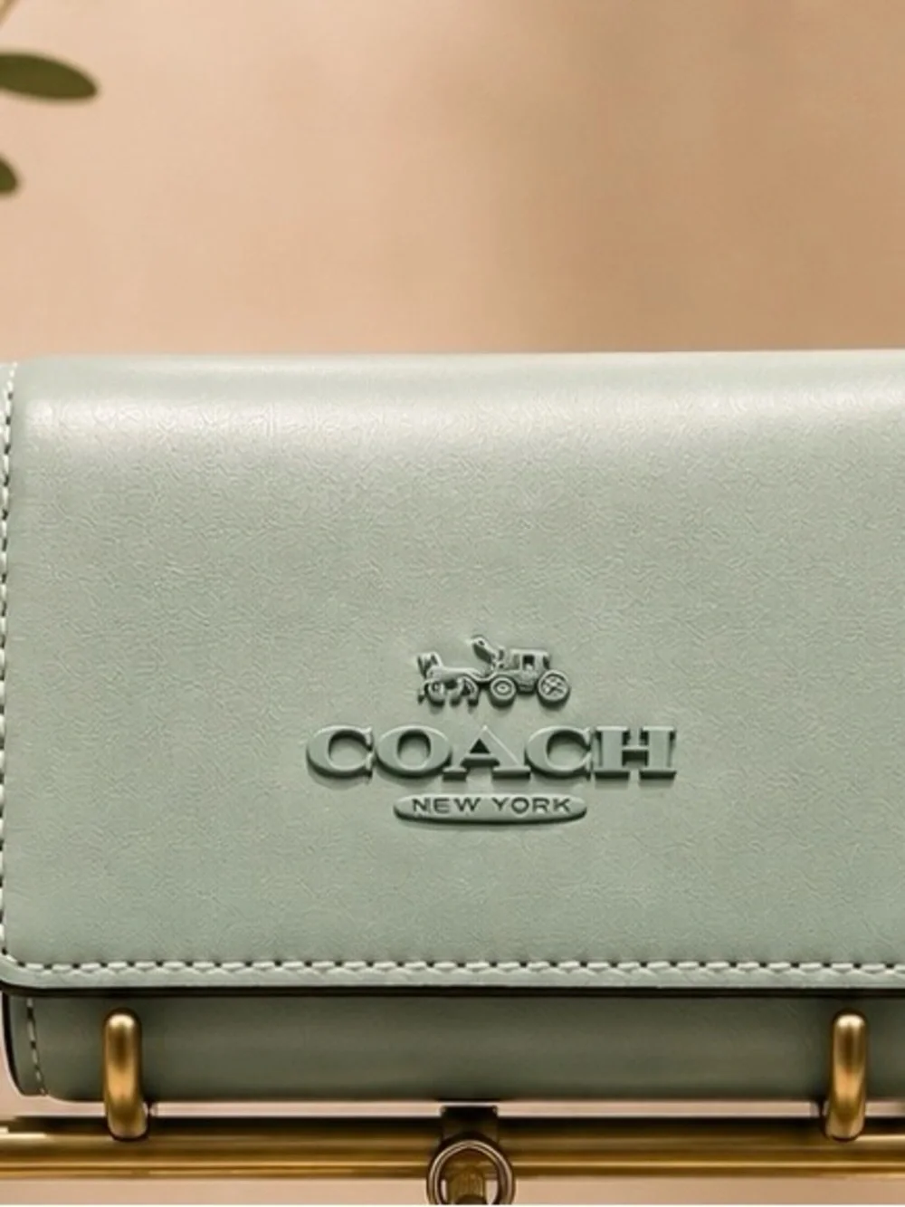 Coach Faded Blue Leather Micro Wallet - NWT